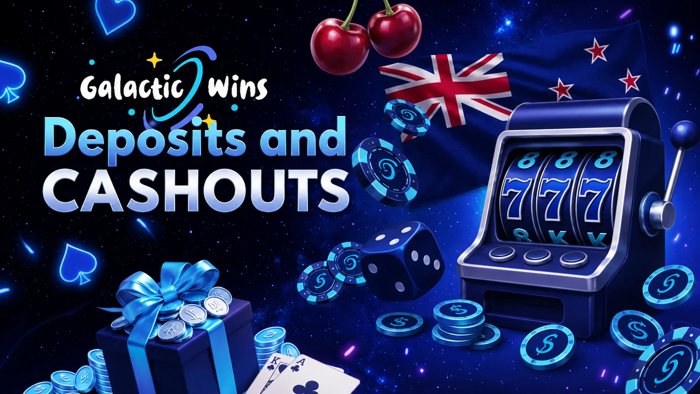 Deposits and cashouts at Galactic Wins for NZ players