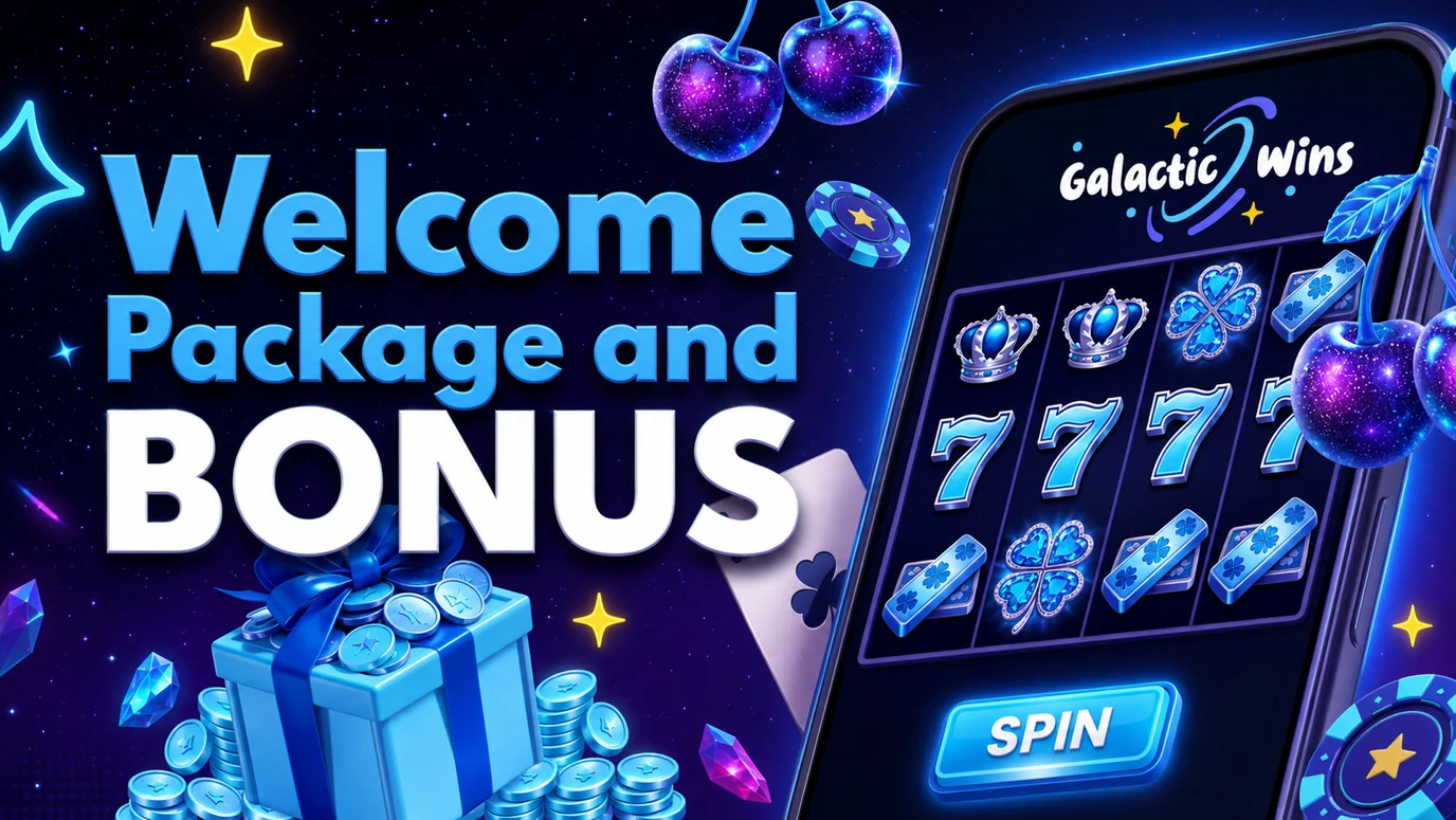 Galactic Wins welcome package and bonus